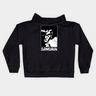 Afro Hair Japan Samurai Kids Hoodie